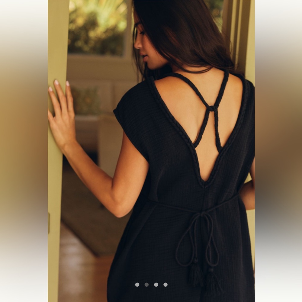 Anthropologie Molly Braided Cover-Up Romper 2X